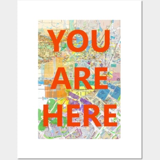 You Are Here Posters and Art